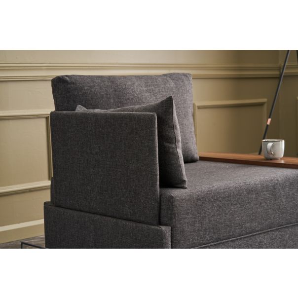 ATELIER DEL SOFA Ugaona sofa Fly, leva, antracit - 825BLC2666