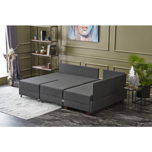 ATELIER DEL SOFA Ugaona garnitura Fly, desna, antracit - 825BLC2667