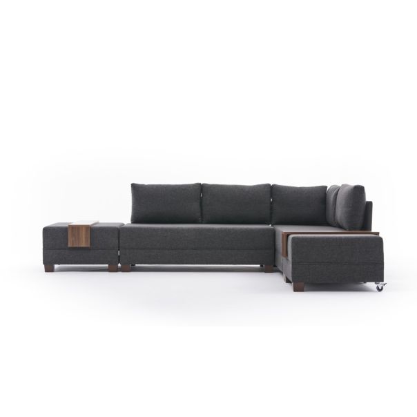 ATELIER DEL SOFA Ugaona garnitura Fly, desna, antracit - 825BLC2667