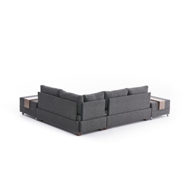 ATELIER DEL SOFA Ugaona garnitura Fly, desna, antracit - 825BLC2667