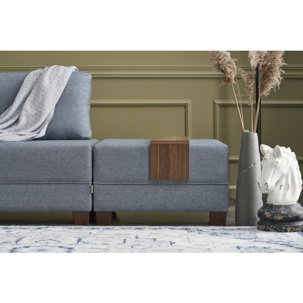 ATELIER DEL SOFA Ugaona garnitura Fly, leva, plava - 825BLC2670