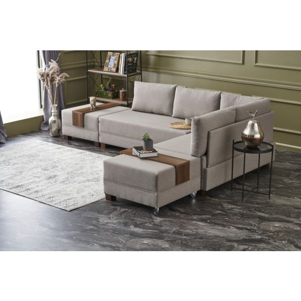 ATELIER DEL SOFA Ugaona garnitura Fly, desna, krem - 825BLC2671