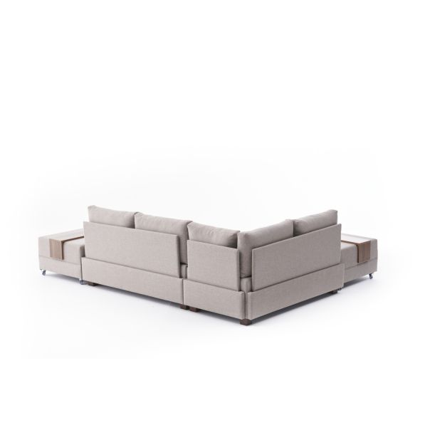 ATELIER DEL SOFA Ugaona garnitura Fly, leva, krem - 825BLC2672