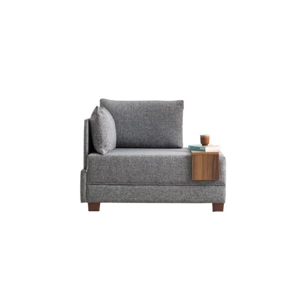ATELIER DEL SOFA Ugaona sofa Fly Armchair, leva, siva - 825BLC2673