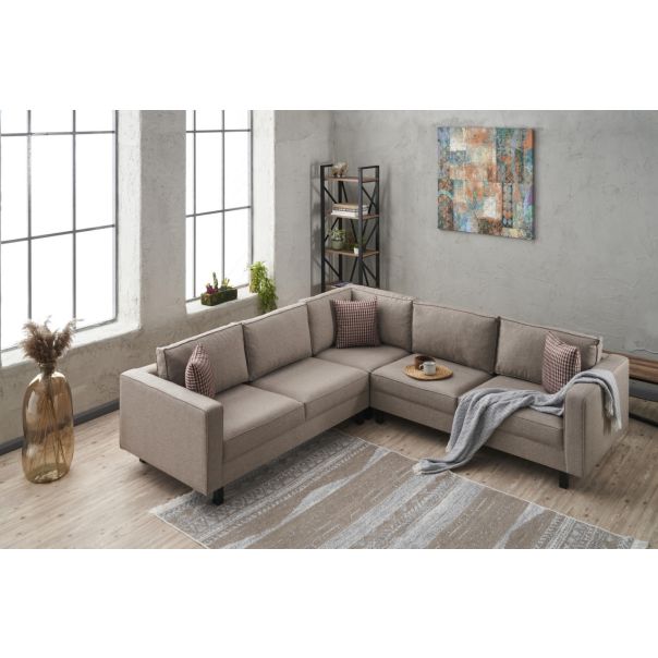 ATELIER DEL SOFA Ugaona garnitura Kale Linen, krem - 825BLC2712