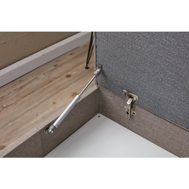 ATELIER DEL SOFA Ugaona garnitura sa tabureom Eva, desna, siva - 825BLC2781