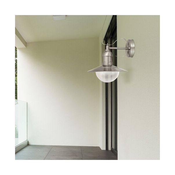 Rabalux Spoljna zidna rasveta Oslo E27 1x MAX 60W brušeni hrom (8270) - 8270