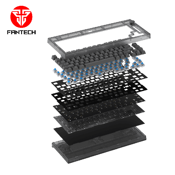 FANTECH Gejmerska mehanička tastatura MK910 PBT MAXFIT FROST WIRELESS CRNA (PLAVI SWITCH) - 206627