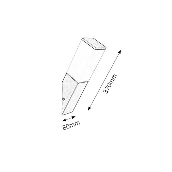 Rabalux Spoljna zidna rasveta Bonn E27 1x MAX 60W mat crno (8337) - 8337
