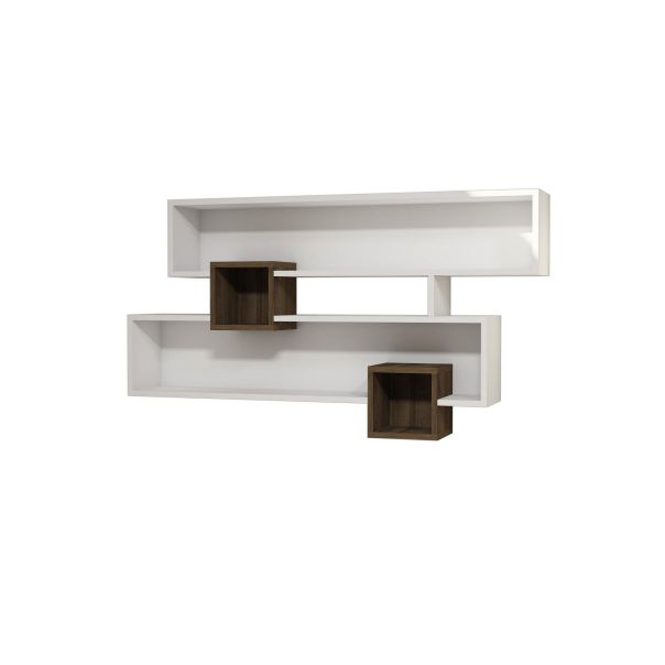 HANAH HOME Zidna polica Karen, braon/bela - 835PUQ1607