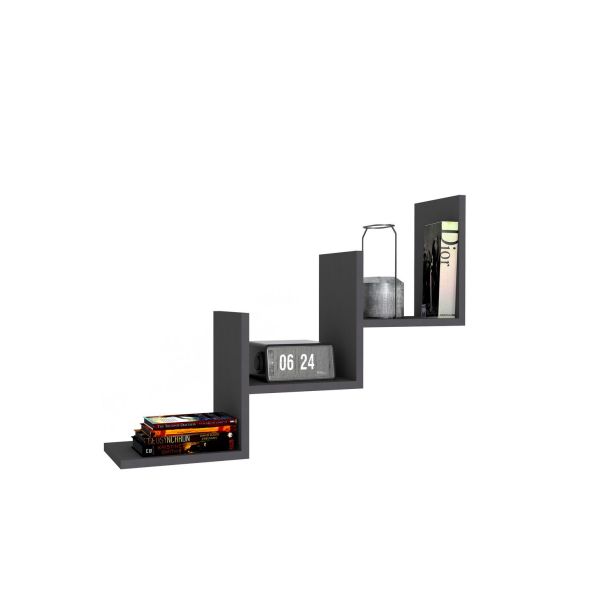 HANAH HOME Zidna polica Mist, antracit - 835PUQ1651