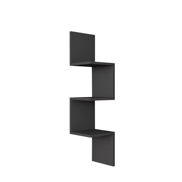 HANAH HOME Zidna polica Zikzak, antracit - 835PUQ1669