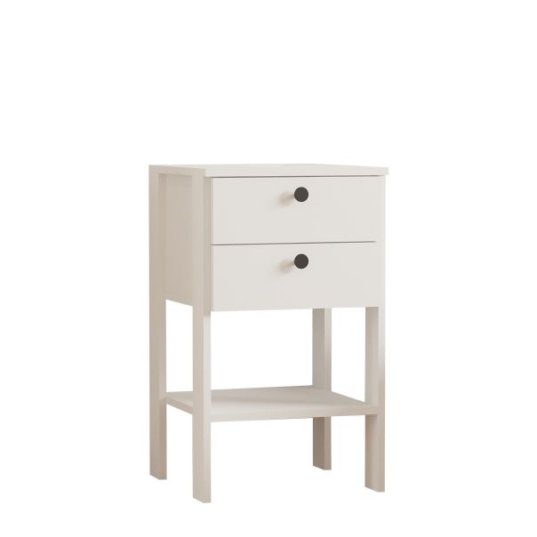 HANAH HOME Noćni stočić Ruzisa, bela - 835PUQ2707