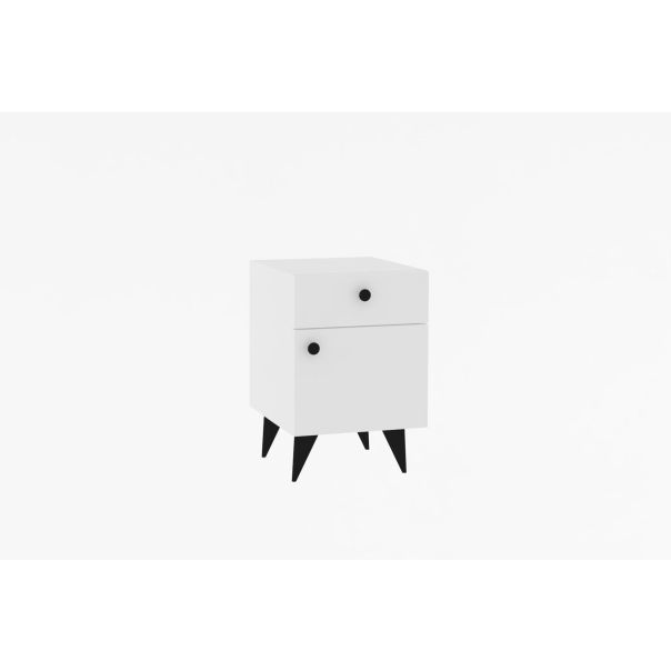HANAH HOME Noćni ormarić Pila, bela - 835PUQ2711