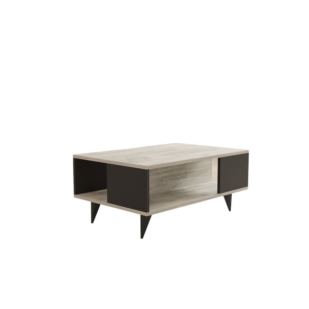 HANAH HOME Klub sto Seda, antracit/bež - 835PUQ2834