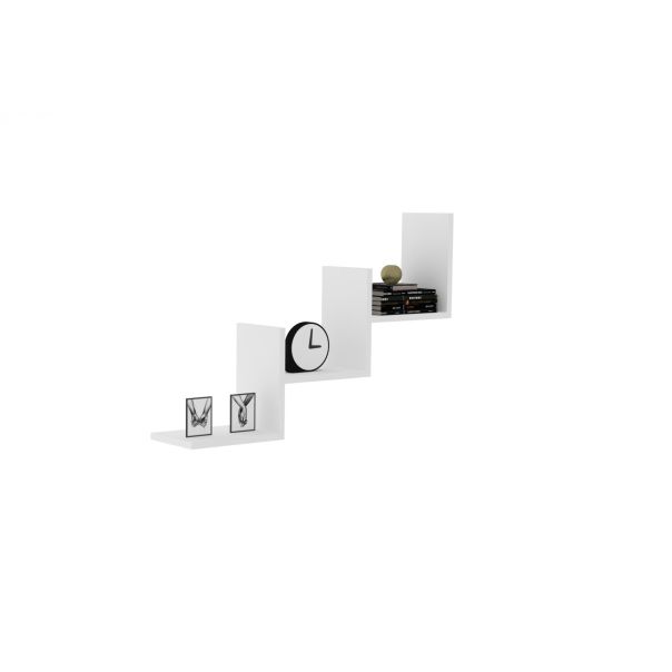 HANAH HOME Zidna polica Mist, bela - 835PUQ2837