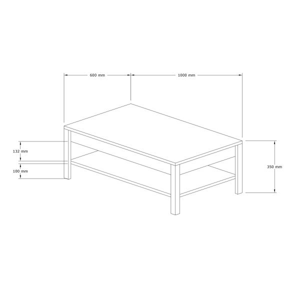 HANAH HOME Klub sto Moli, krem/bela - 835PUQ2839