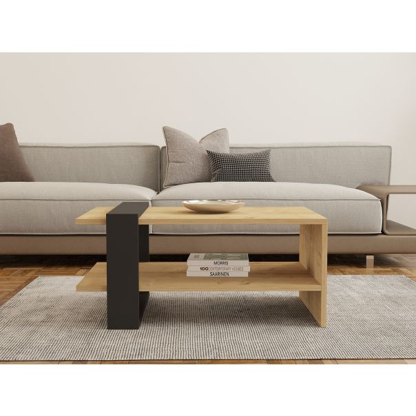 HANAH HOME Klub sto Yonca, krem/antracit - 835PUQ2852