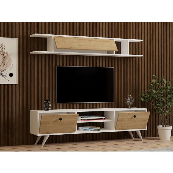 HANAH HOME TV komoda Italo, bela/krem - 835PUQ3005