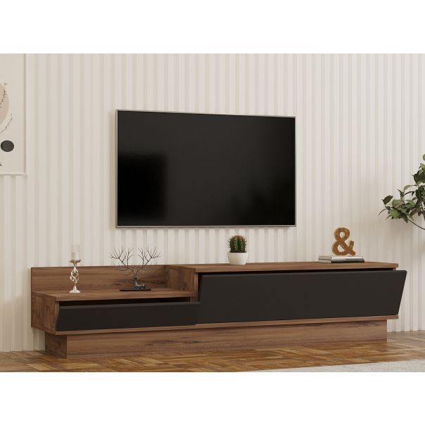HANAH HOME TV komoda Asir, braon/crna - 835PUQ3046
