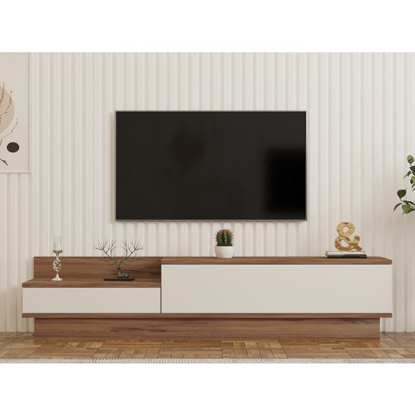 HANAH HOME TV komoda Barko, braon/bela - 835PUQ3047
