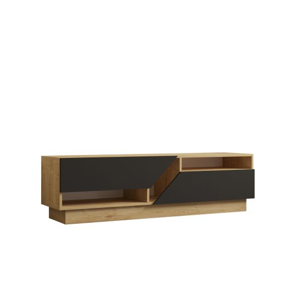 HANAH HOME TV komoda Yaprak, braon/crna - 835PUQ3057