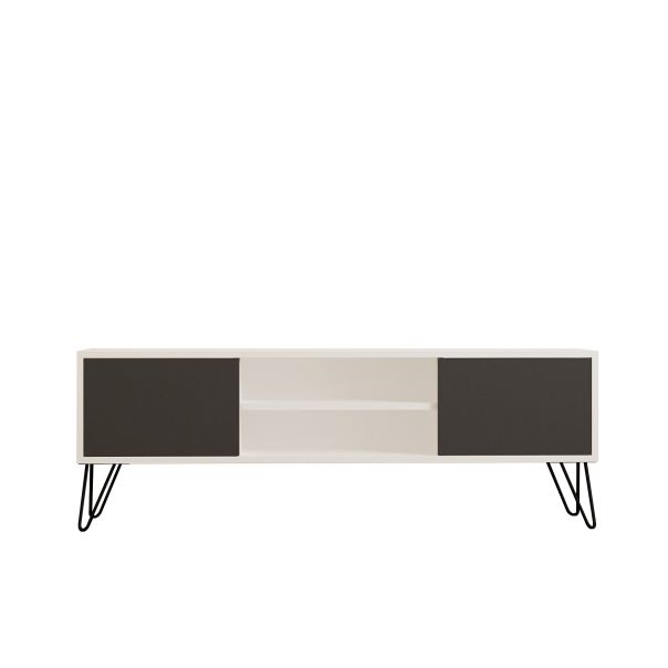 HANAH HOME TV komoda Hare, belo/crna - 835PUQ3061