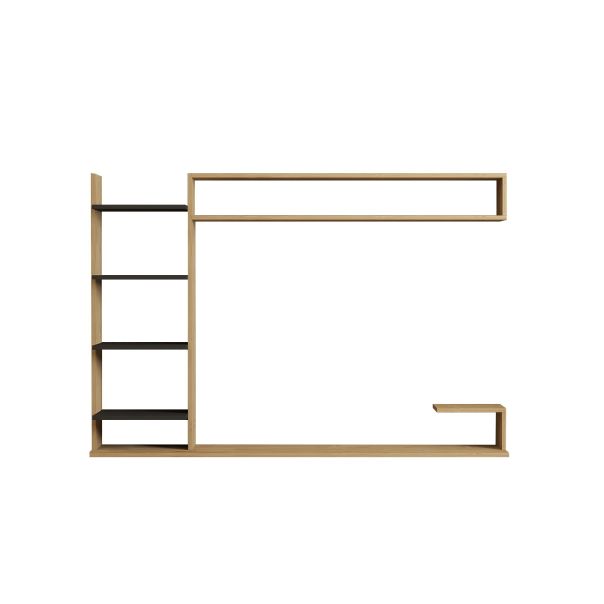 HANAH HOME TV komoda Noble, krem/antracit - 835PUQ3063