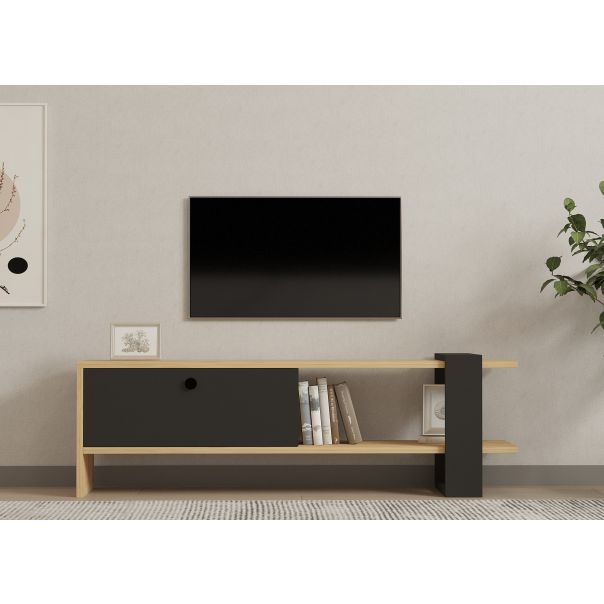 HANAH HOME TV komoda Yonca, bež/crna - 835PUQ3064