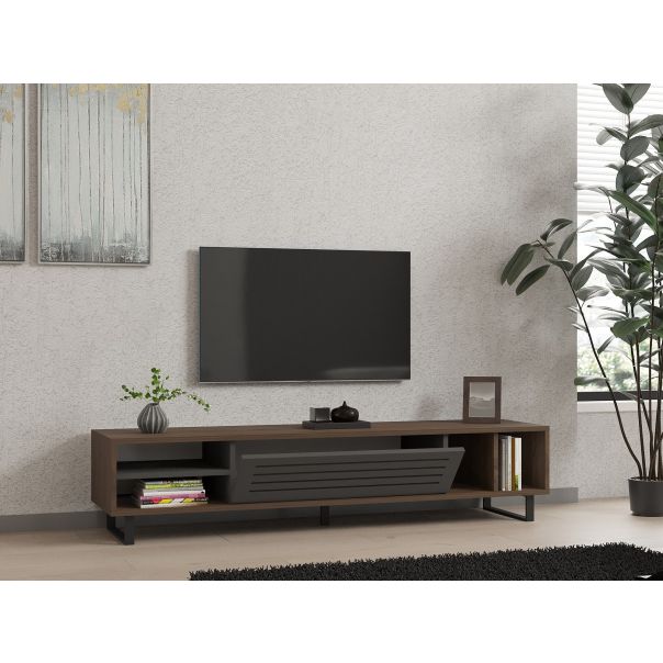 HANAH HOME TV komoda Eray, braon/antracit - 835PUQ3076
