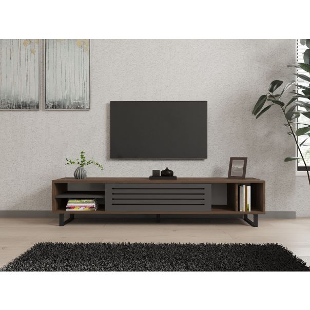 HANAH HOME TV komoda Eray, braon/antracit - 835PUQ3076