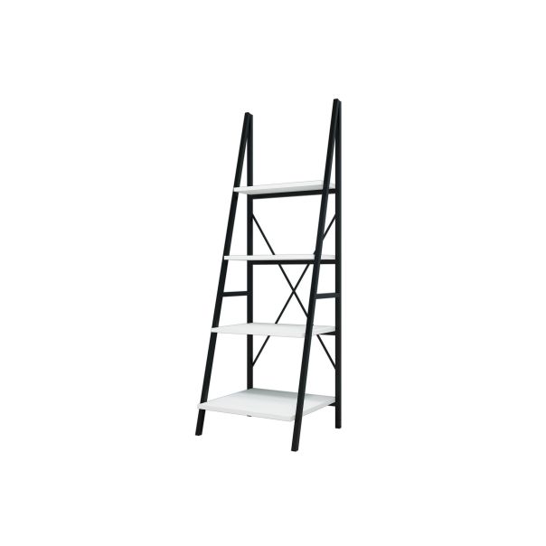 HANAH HOME Polica za knjige Passi, bela/crna - 835PUQ3604