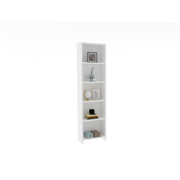 HANAH HOME Polica za knjige Barkin, bela - 835PUQ3620