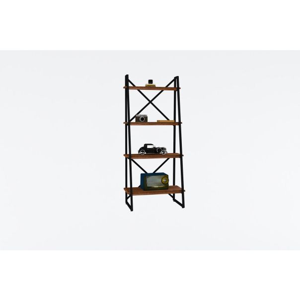 HANAH HOME Polica za knjige Alaro, braon/crna - 835PUQ3624