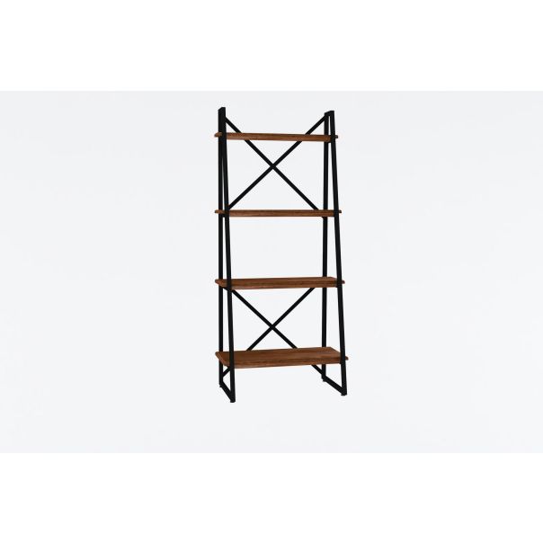 HANAH HOME Polica za knjige Alaro, braon/crna - 835PUQ3624