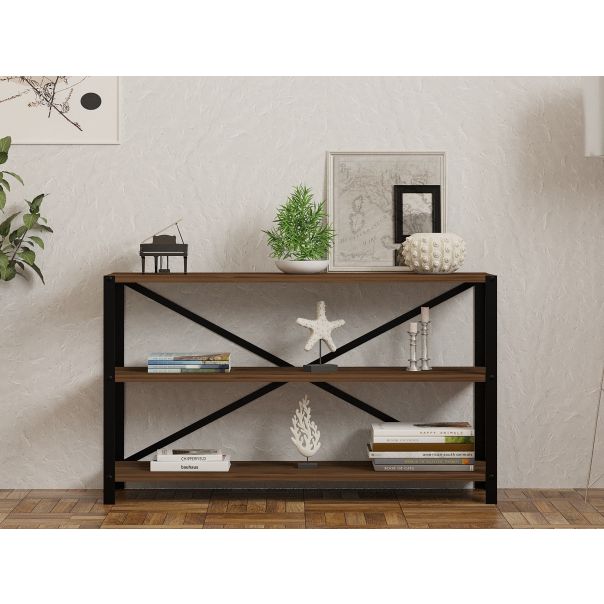 HANAH HOME Polica za knjige Derby, braon - 835PUQ3692