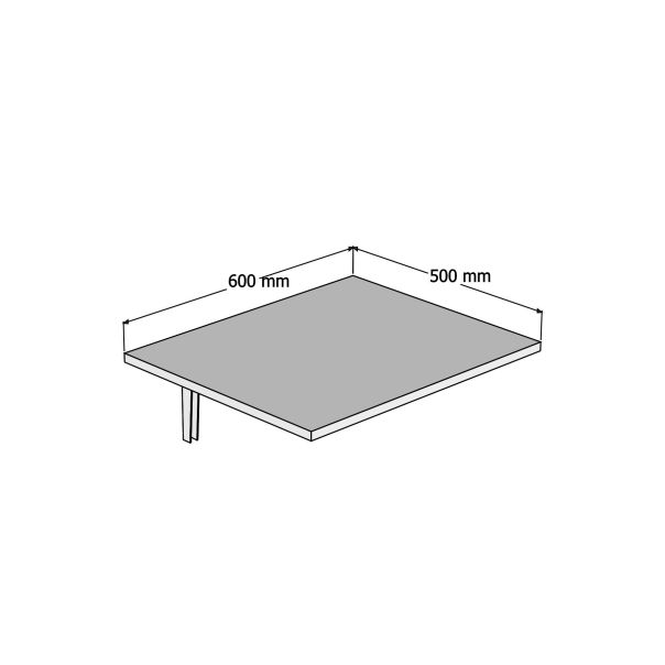 HANAH HOME Zidni preklopni sto Nur, bela - 835PUQ3811
