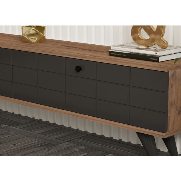 HANAH HOME TV komoda Alberi, braon/crna - 835PUQ4520