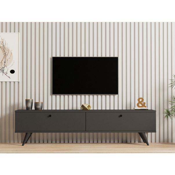 HANAH HOME TV komoda Paris, antracit - 835PUQ4532