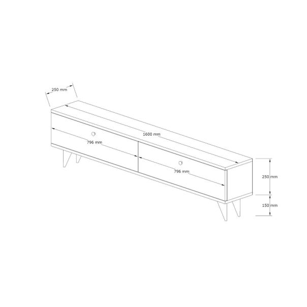 HANAH HOME TV komoda Paris, braon - 835PUQ4533