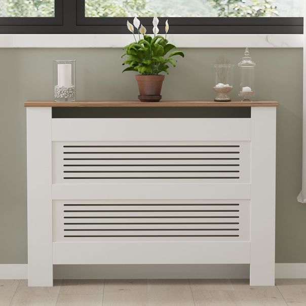 HANAH HOME Maska za radijator Termora, bela/braon - EP3132526