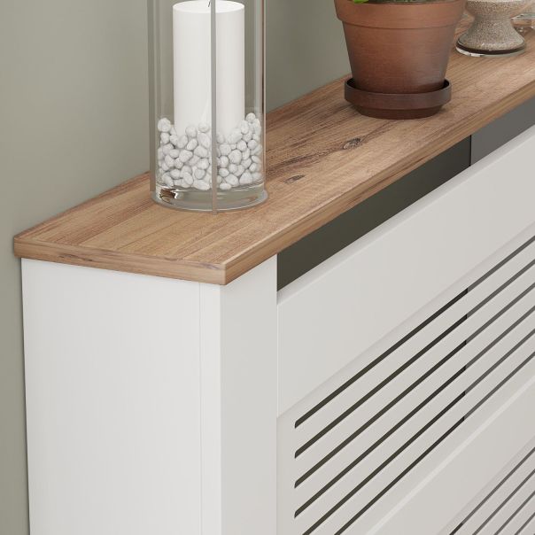 HANAH HOME Maska za radijator Termora, bela/braon - EP3132526