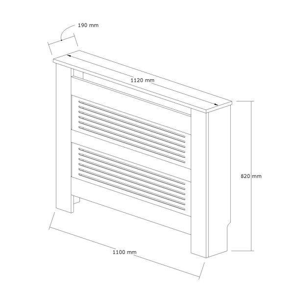HANAH HOME Maska za radijator Termora, bela - EP3132484