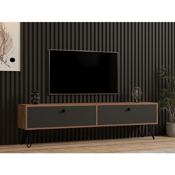 HANAH HOME TV komoda Side, crna/braon - 204146