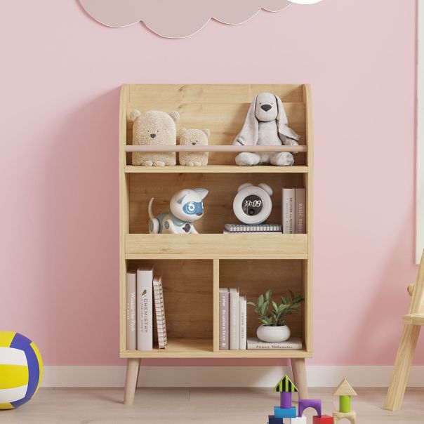 HANAH HOME Polica za knjige Minola, svetlobraon - EP3056936