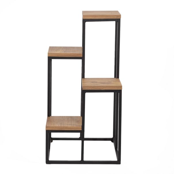 HANAH HOME Stalak za cveće Jason, crna/braon - EP2799853