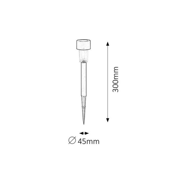 Rabalux Solarna rasveta Solar 1 LED 01W crna (8365) - 8365