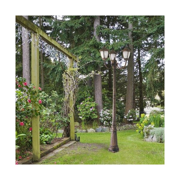 Rabalux Spoljna podna rasveta Madrid E27 3x MAX 60W antično zlato (8379) - 8379