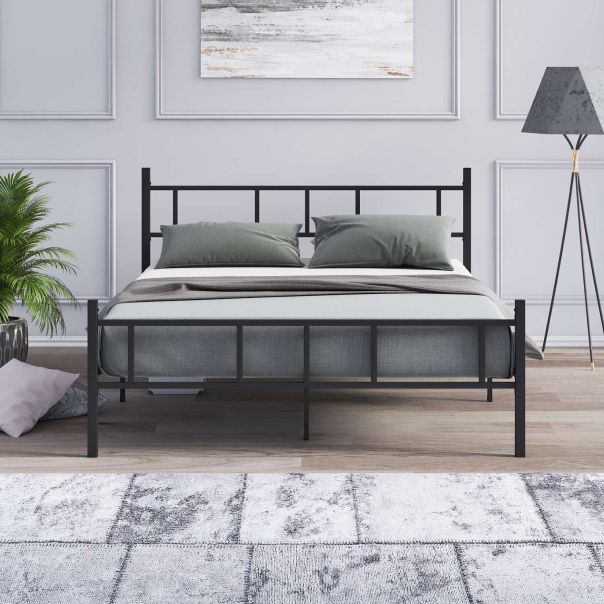 HANAH HOME Bračni krevet 160x200cm Akın, crna - EP3132589