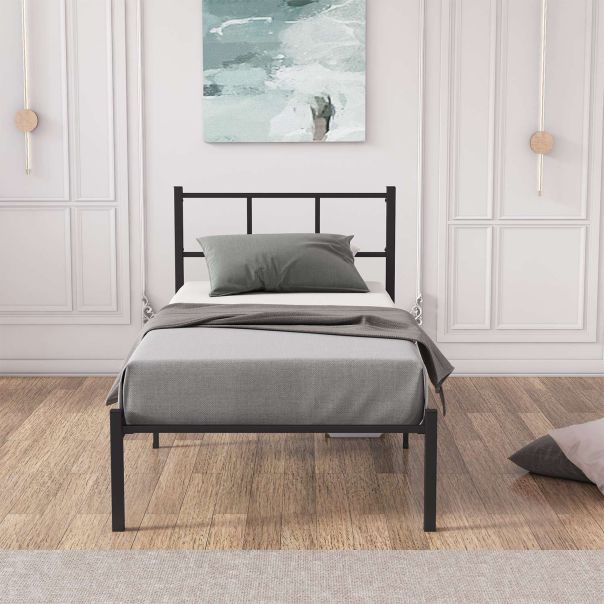 HANAH HOME Krevet 90x200cm Cemre, crna - EP3132523